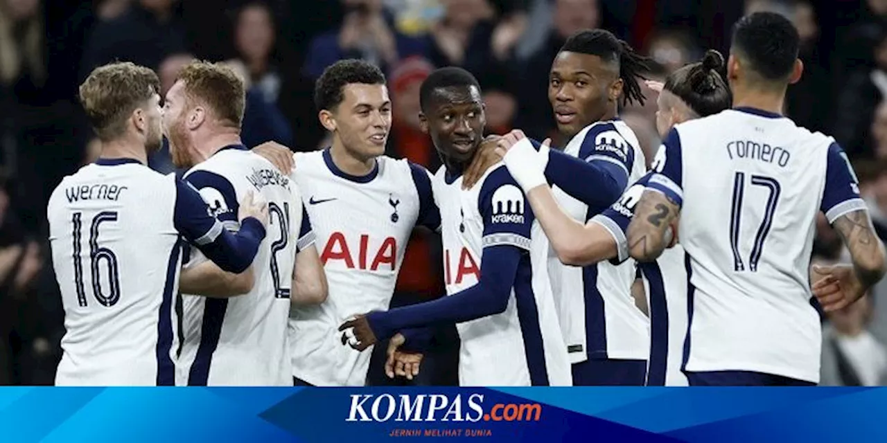 Hasil Tottenham Vs Man City: Bungkam Citizens 2-1, Spurs ke Perempat Final