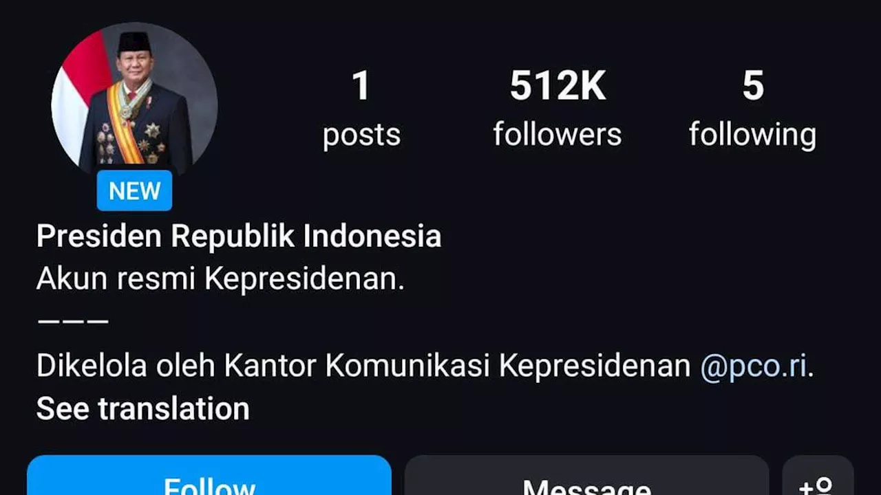 Ini Tujuan PCO Buat Akun Medsos Resmi Presiden Republik Indonesia dan Republik Indonesia