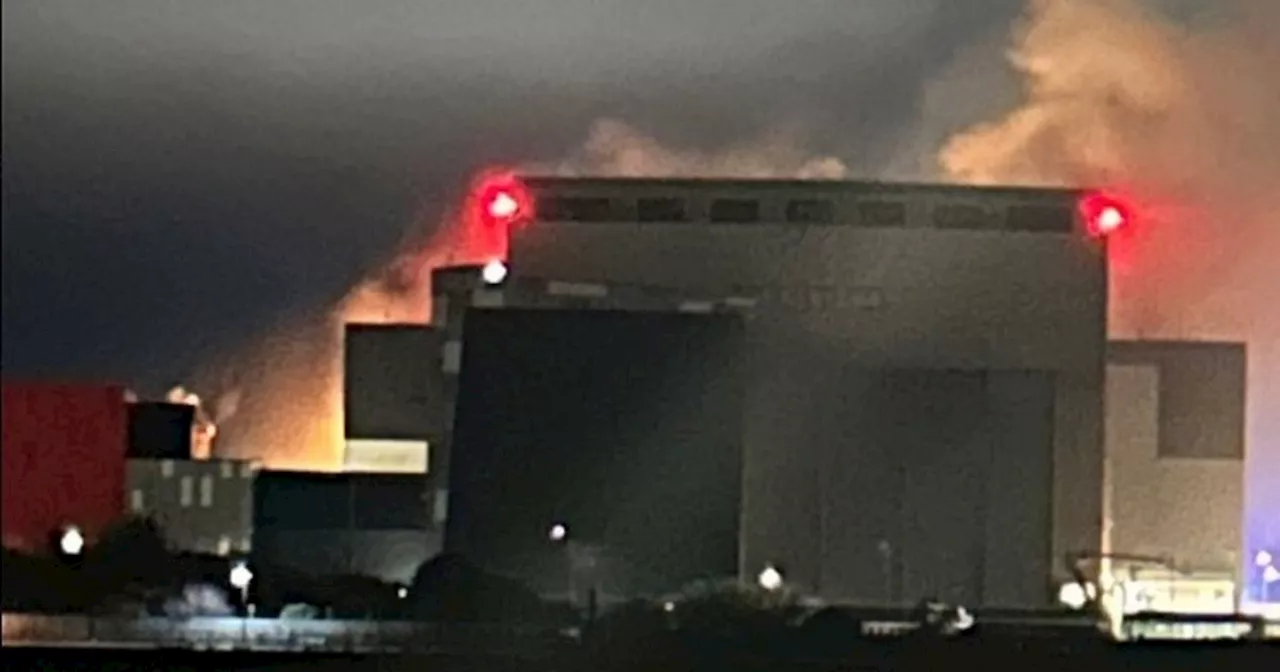 Huge blaze breaks out at BAE nuclear submarine shipyard in Barrow