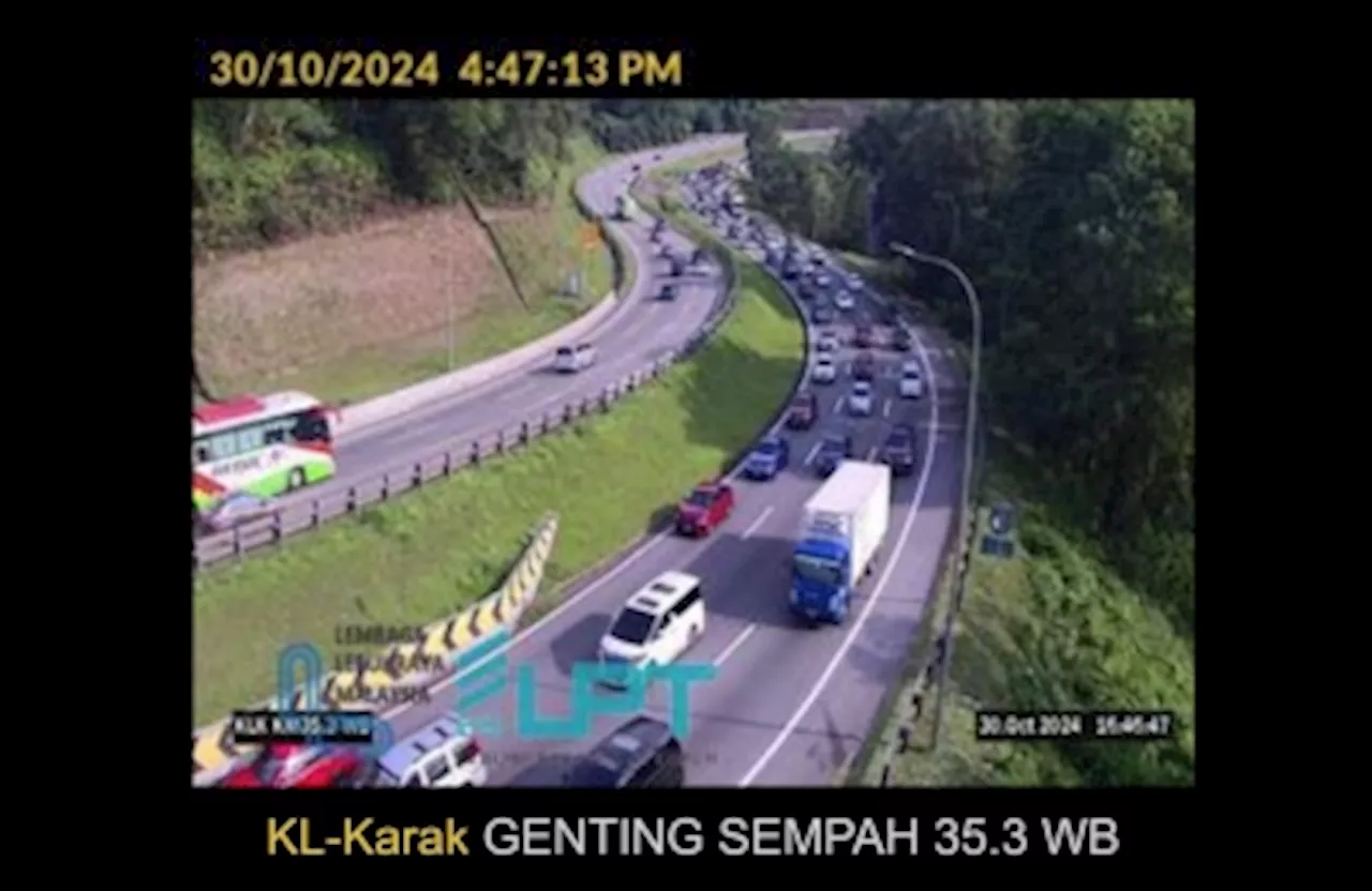 Driving home for Deepavali? Traffic out of Klang Valley, major peninsular highways getting heavy as of 3pm today