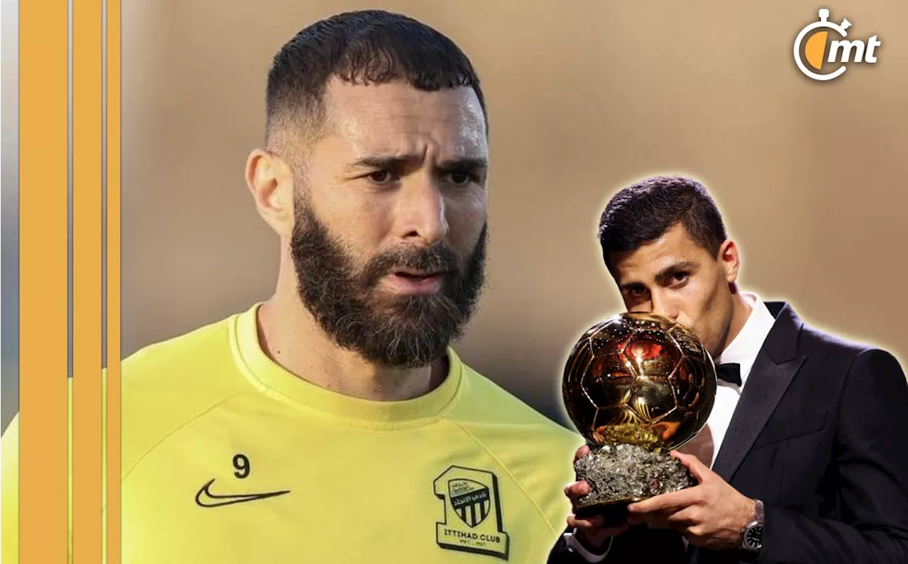 Benzema menosprecia a Rodri por ganar el Balón de Oro 2024: 'Lo merecía Vinicius'