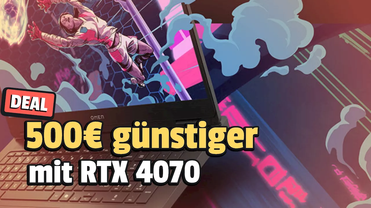 Gaming-Laptop plötzlich 500€ günstiger – mit fabelhafter Grafikleistung einer RTX 4070 und 144Hz Bildwiederholungsfrequenz