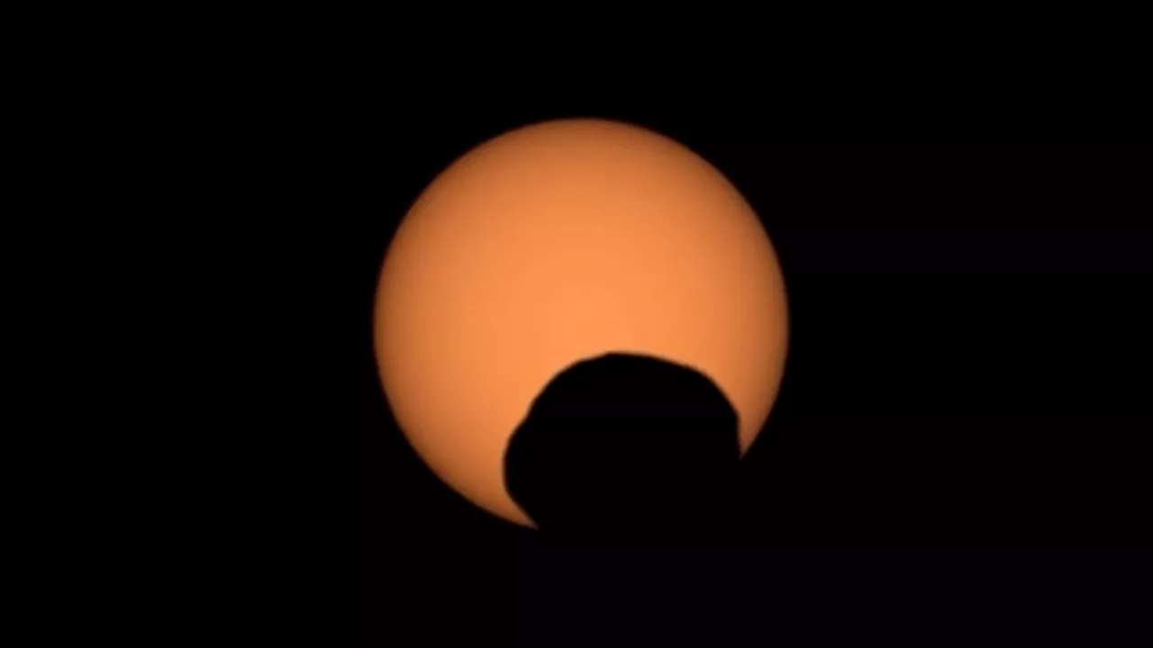 NASA’s Perseverance Captures ‘Googly Eye’ During Solar Eclipse