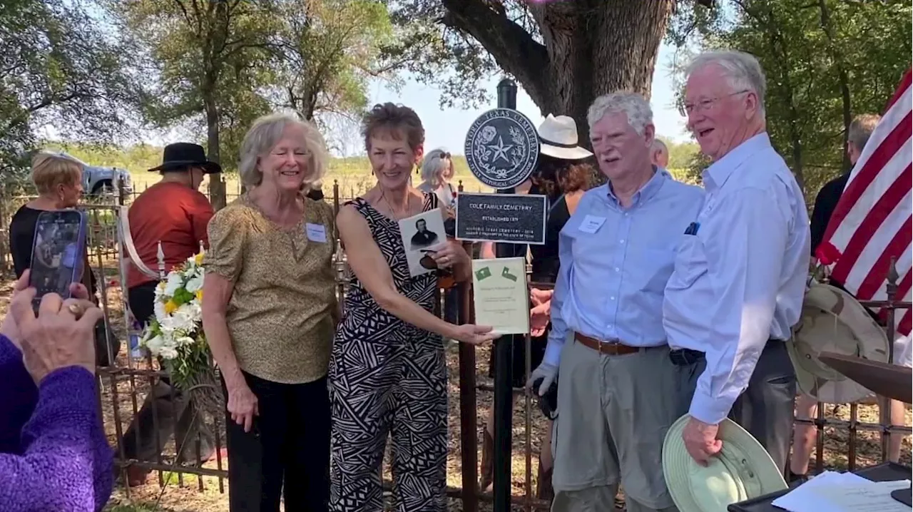 Family cemetery in Bosque County gets state recognition