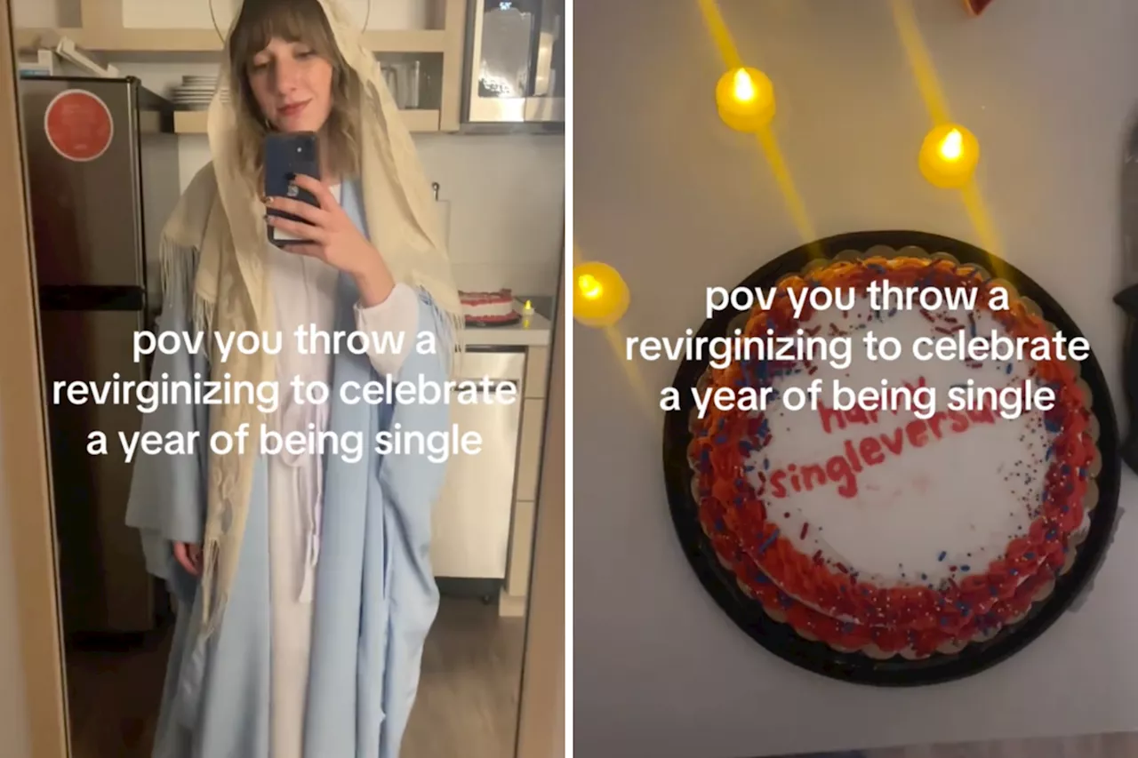 Gen Z Woman Throws 'Revirginizing' Party To Celebrate 1 Year of Singledom