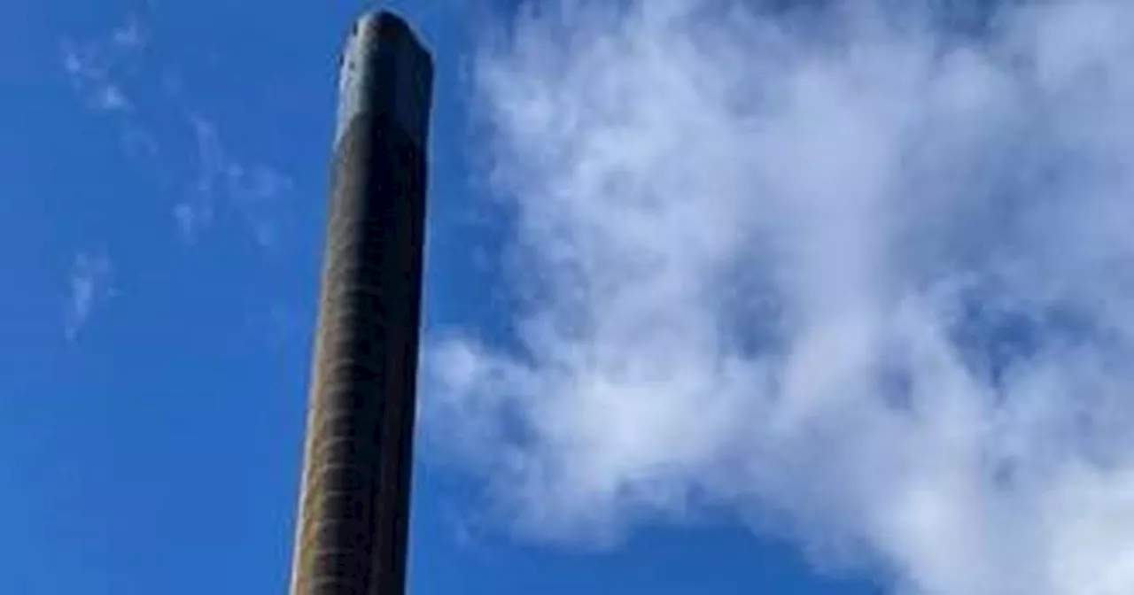 Major change to city skyline as hospital chimney dismantled