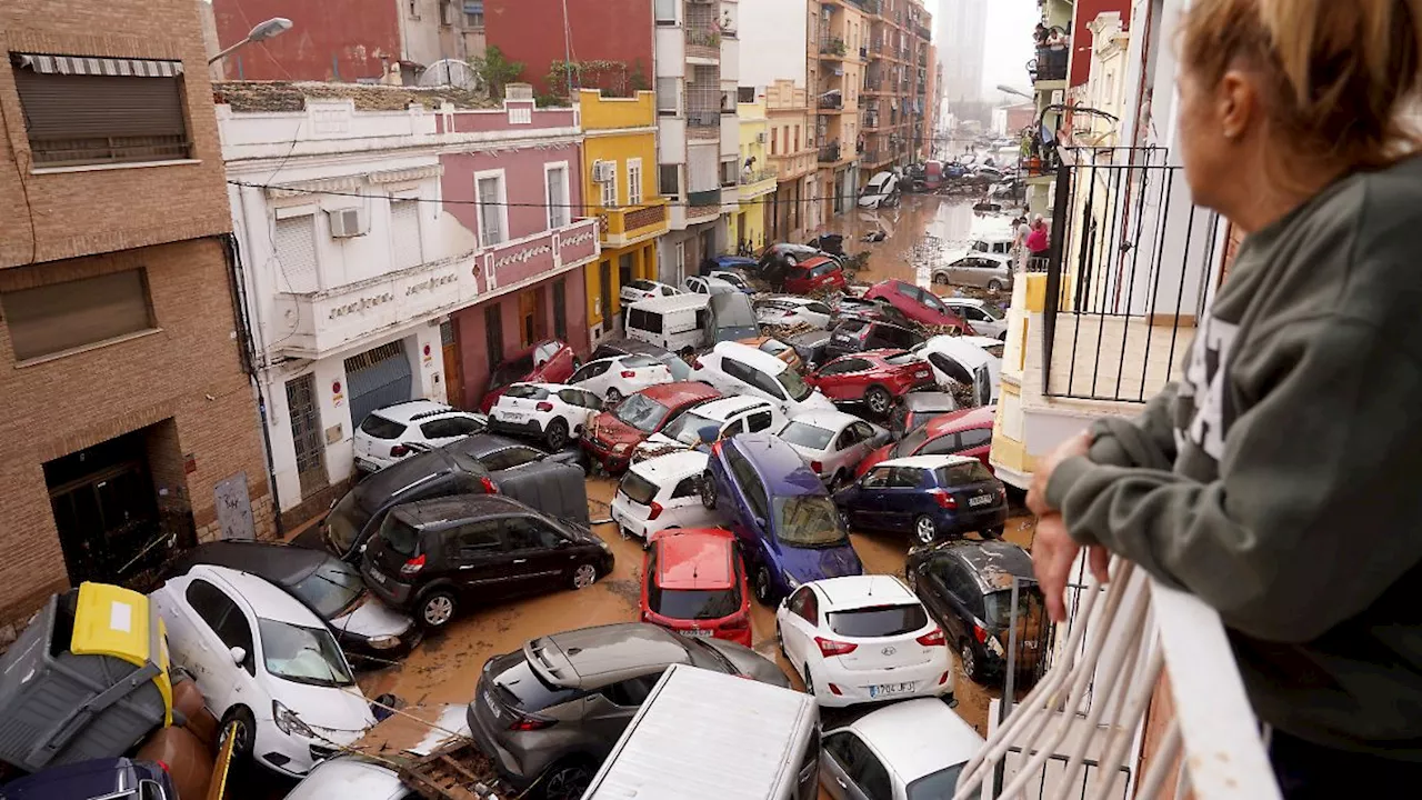 Bilder der Flutkatastrophe: 'Historisches Unwetter' trifft Spanien