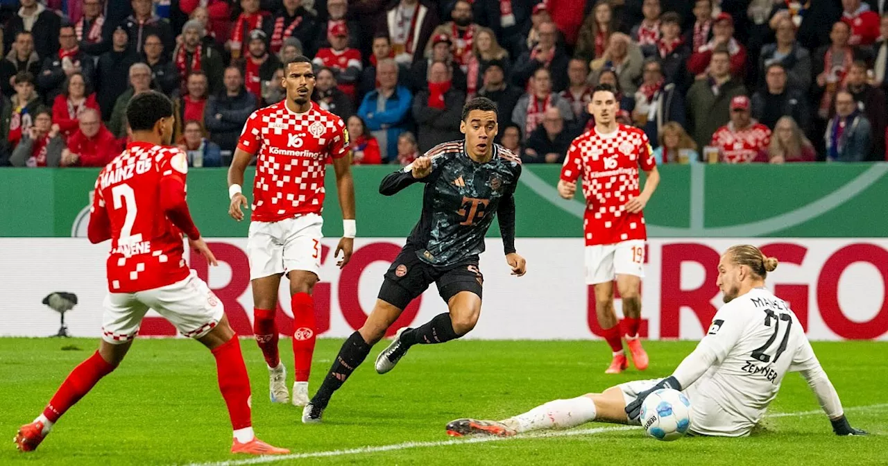 Musiala-Gala in Mainz: Bayern locker im Pokal-Achtelfinale