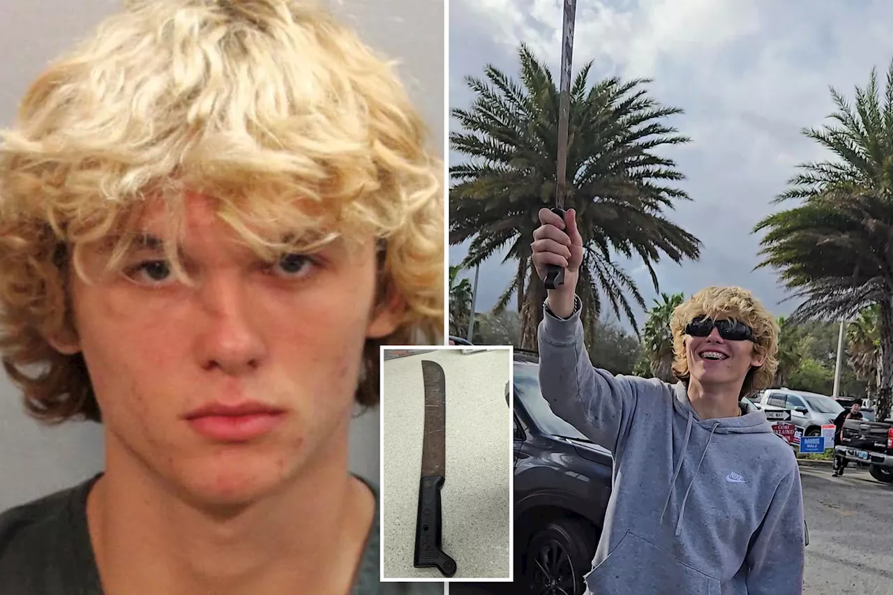 18-year-old arrested for wielding massive machete at voters at Florida poll site