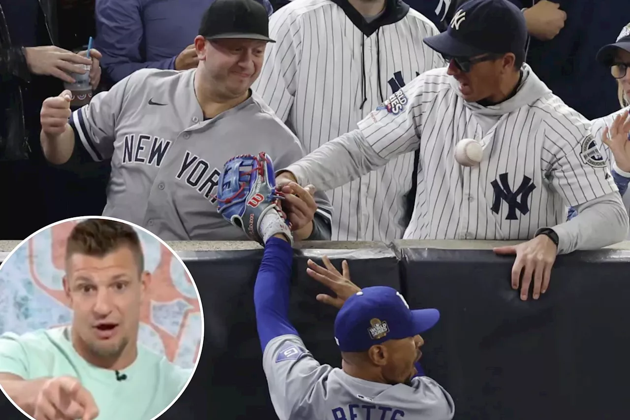 Rob Gronkowski reveals history with 'maniac' Yankees fan at center of Mookie Betts catch controversy