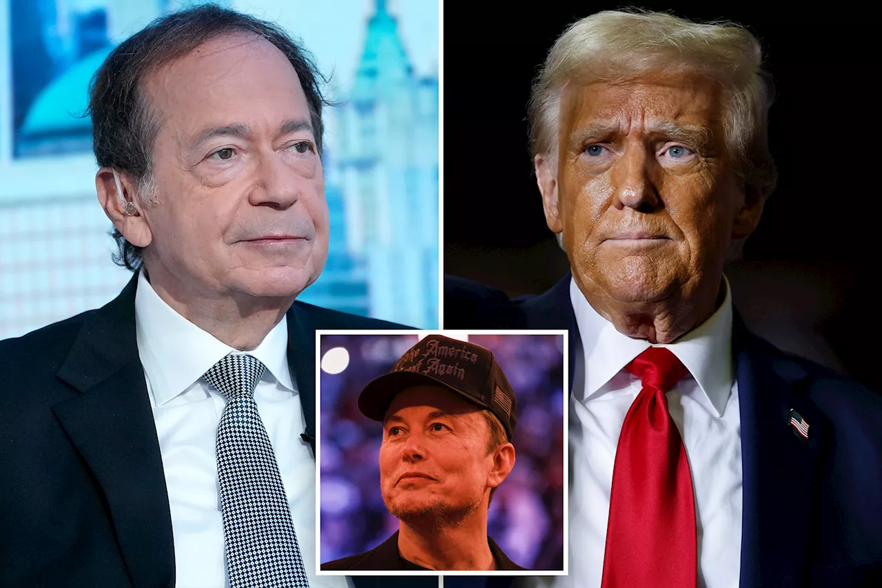 Trump Treasury hopeful John Paulson vows to slash government spending with Elon Musk