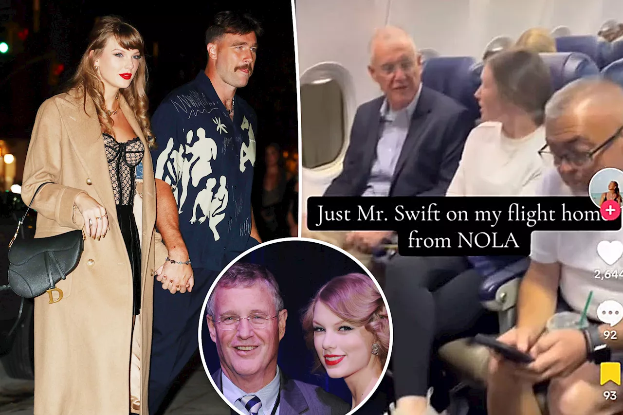 What Taylor Swift's dad said about Travis Kelce — and his daughter's exes — on flight, according to seatmate