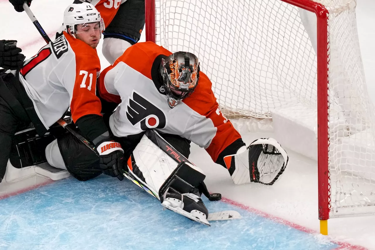 Ersson shuts out Bruins on 23 shots as Flyers earn key road win