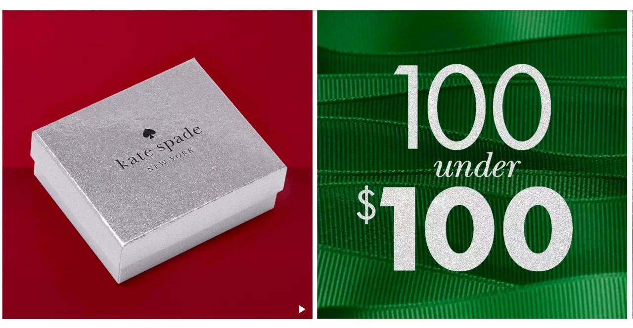 Kate Spade Outlet’s 2024 Holiday Gift Guide - shop sparkly deals starting at $25