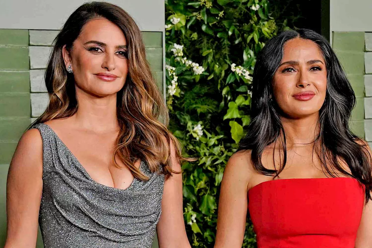 Salma Hayek and Penélope Cruz Hold Hands on WSJ. Magazine’s Innovator Awards' Red Carpet