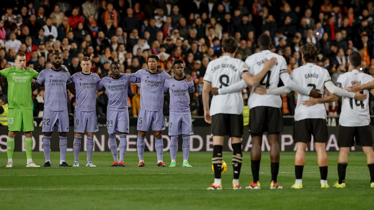 El Valencia pide a la Liga aplazar el partido contra el Real Madrid por la DANA