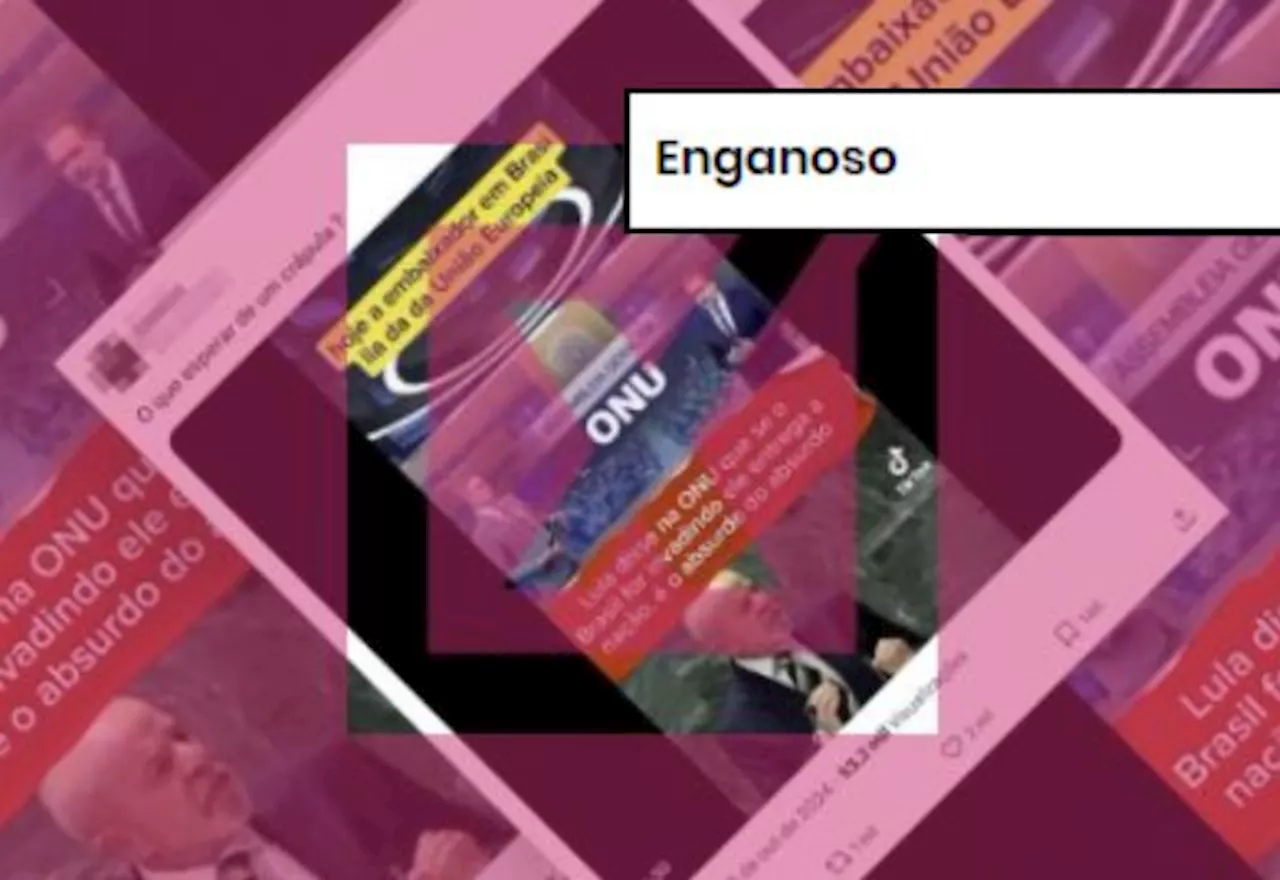 ENGANOSO: Lula não disse na ONU que entregaria o Brasil em caso de invasão