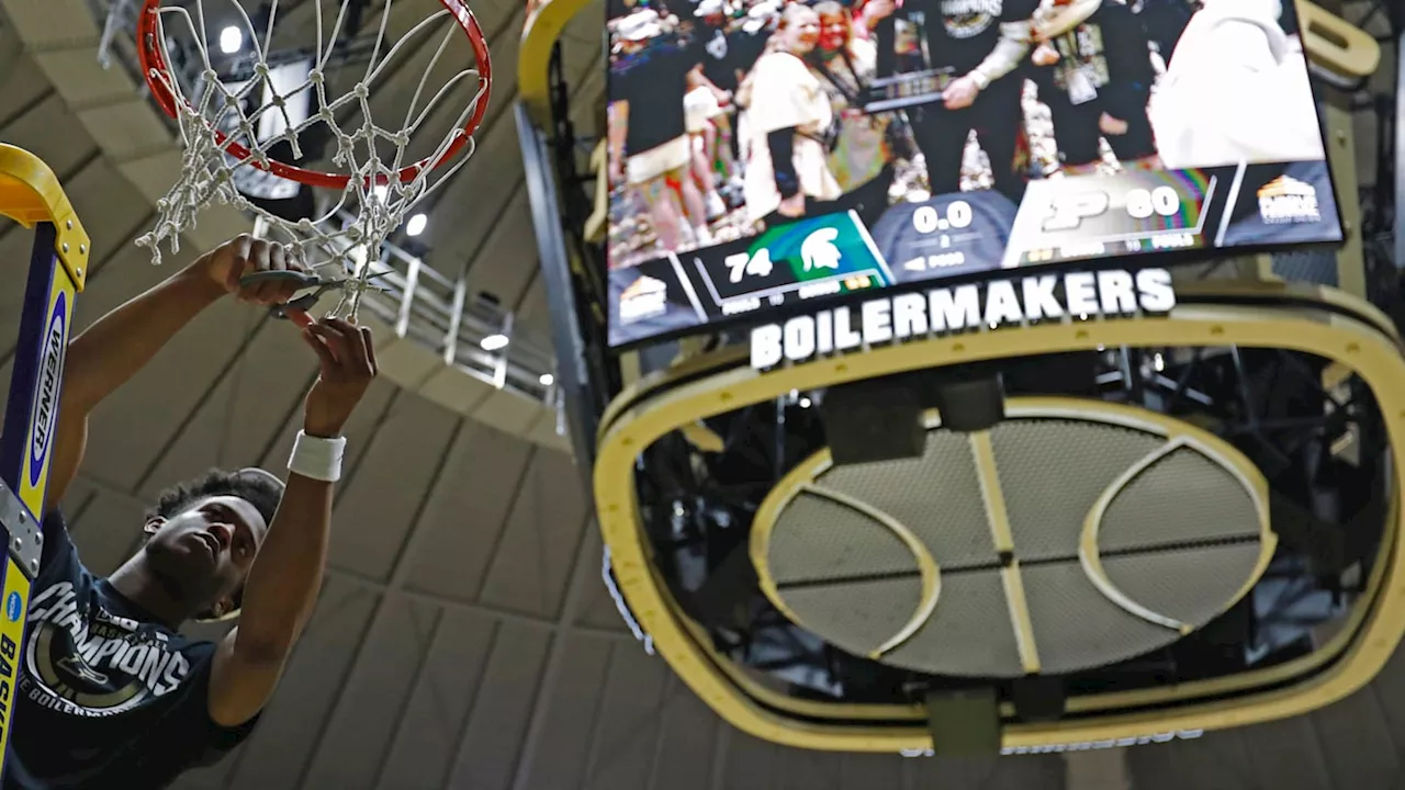 LOOK: Purdue Updates Men's Final Four Banners Inside Mackey Arena