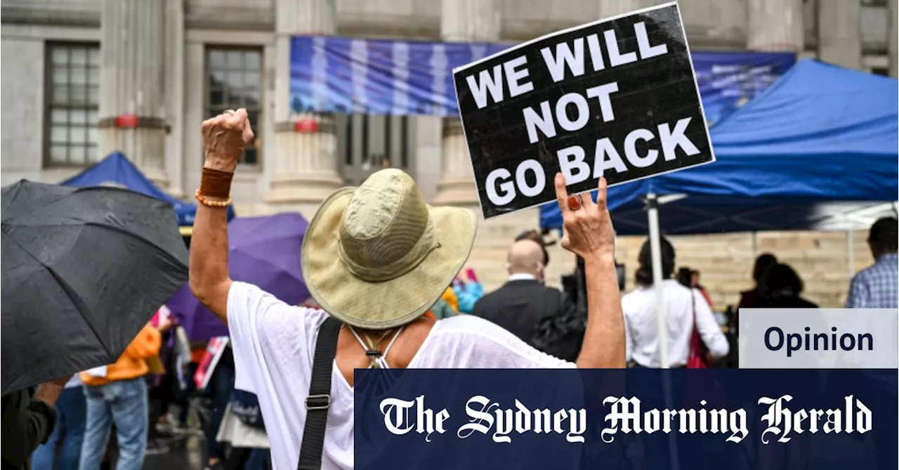 Furious women, battling for America’s soul, have a warning for Australia