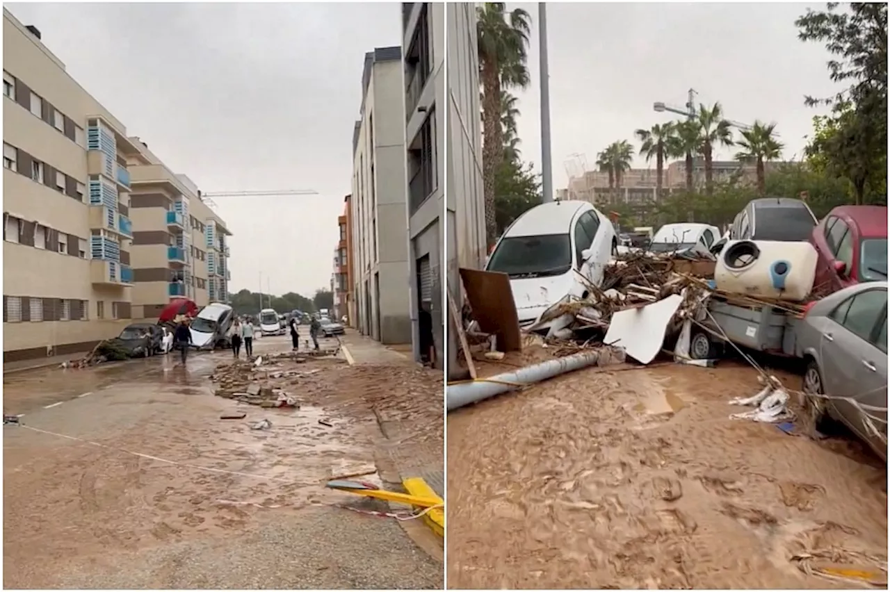 Spanish floods kill 95 as year of rain falls in a day in Valencia