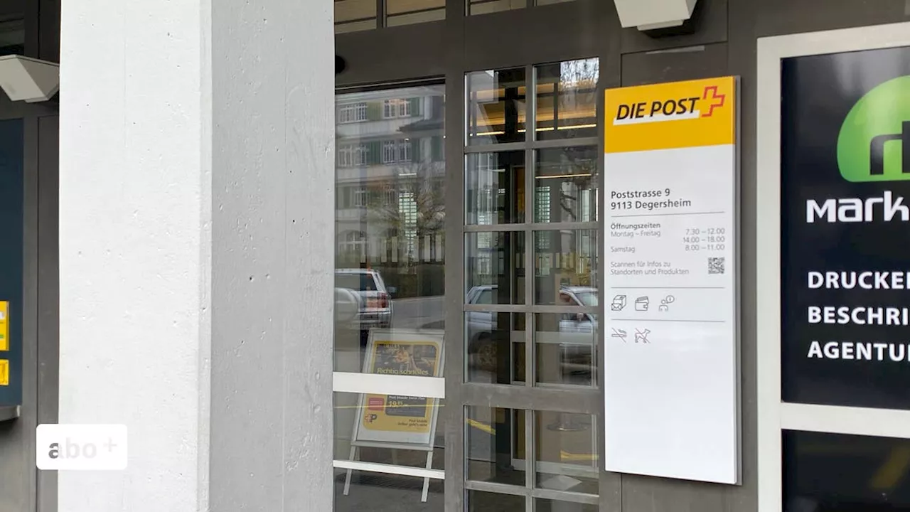 «Schade, aber was will man machen»: Zwölf Ostschweizer Postfilialen schliessen, auch Degersheim und Eschlikon sind betroffen