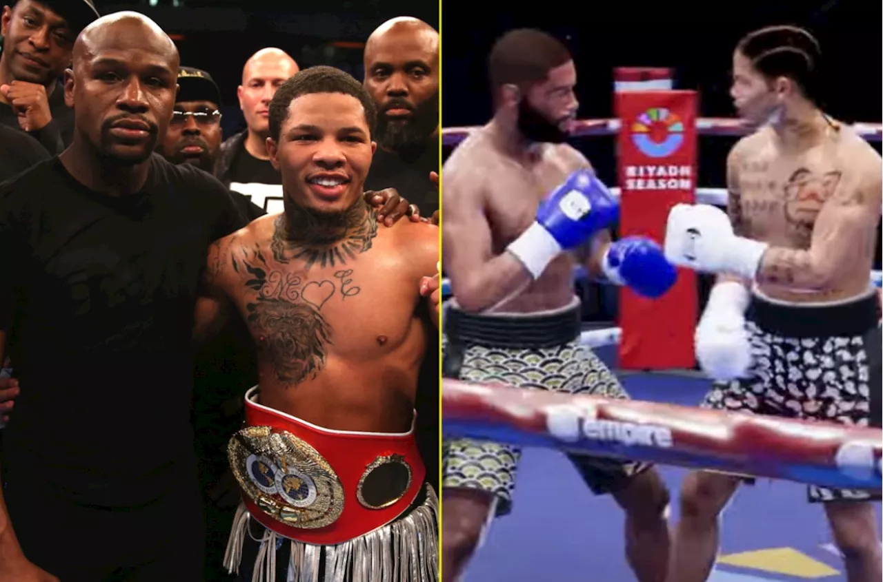 Floyd Mayweather vs Gervonta Davis fight simulated as new rivalry ends in frightening one-punch KO no-one...