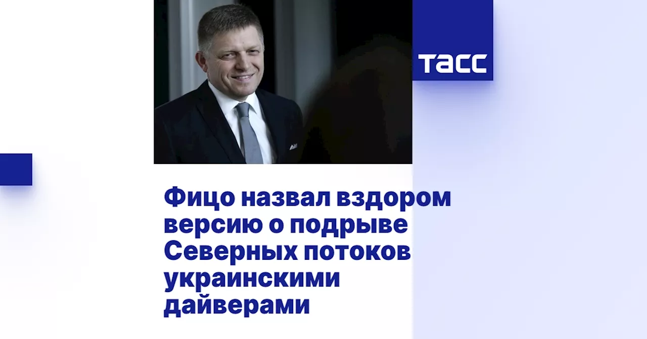 Фицо назвал вздором версию о подрыве Северных потоков украинскими дайверами