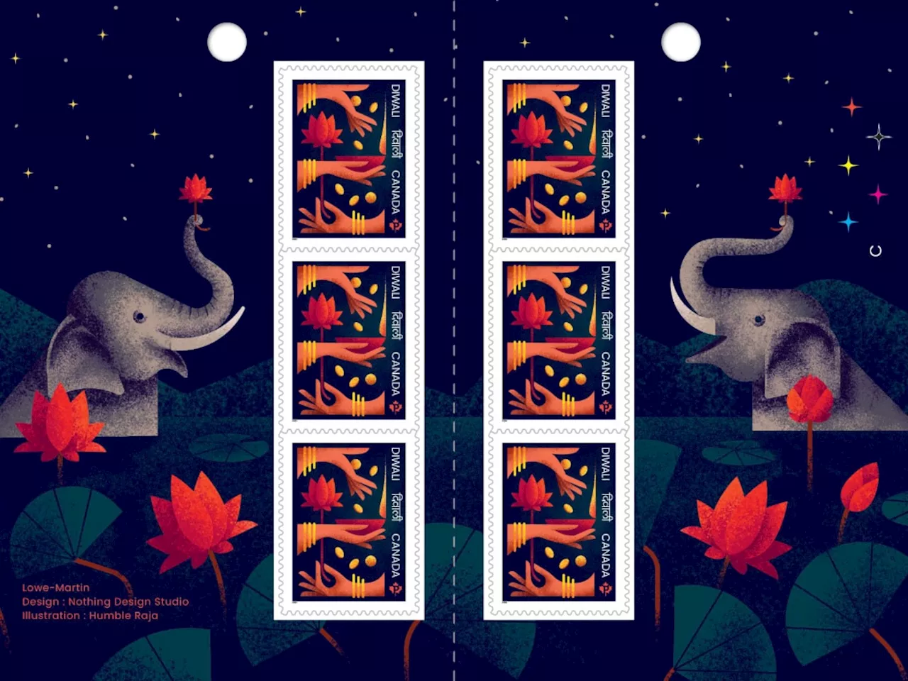 Diwali: New Canada Post stamp celebrates the Festival of Lights