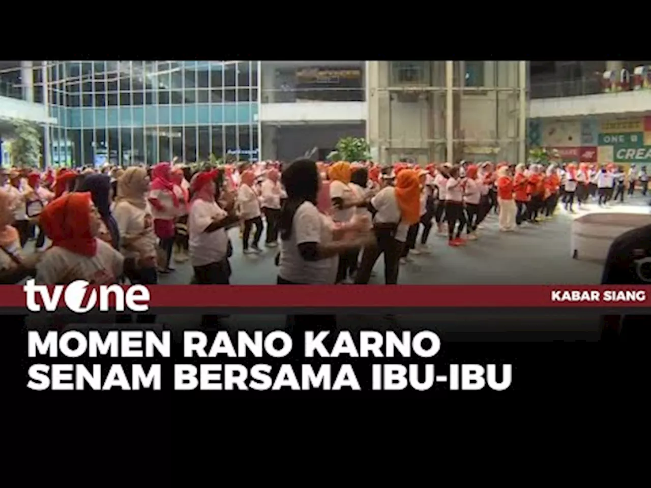 Rano Karno Ikuti Kegiatan Senam Bersama Ibu-ibu dan Berencana untuk Dirutinkan