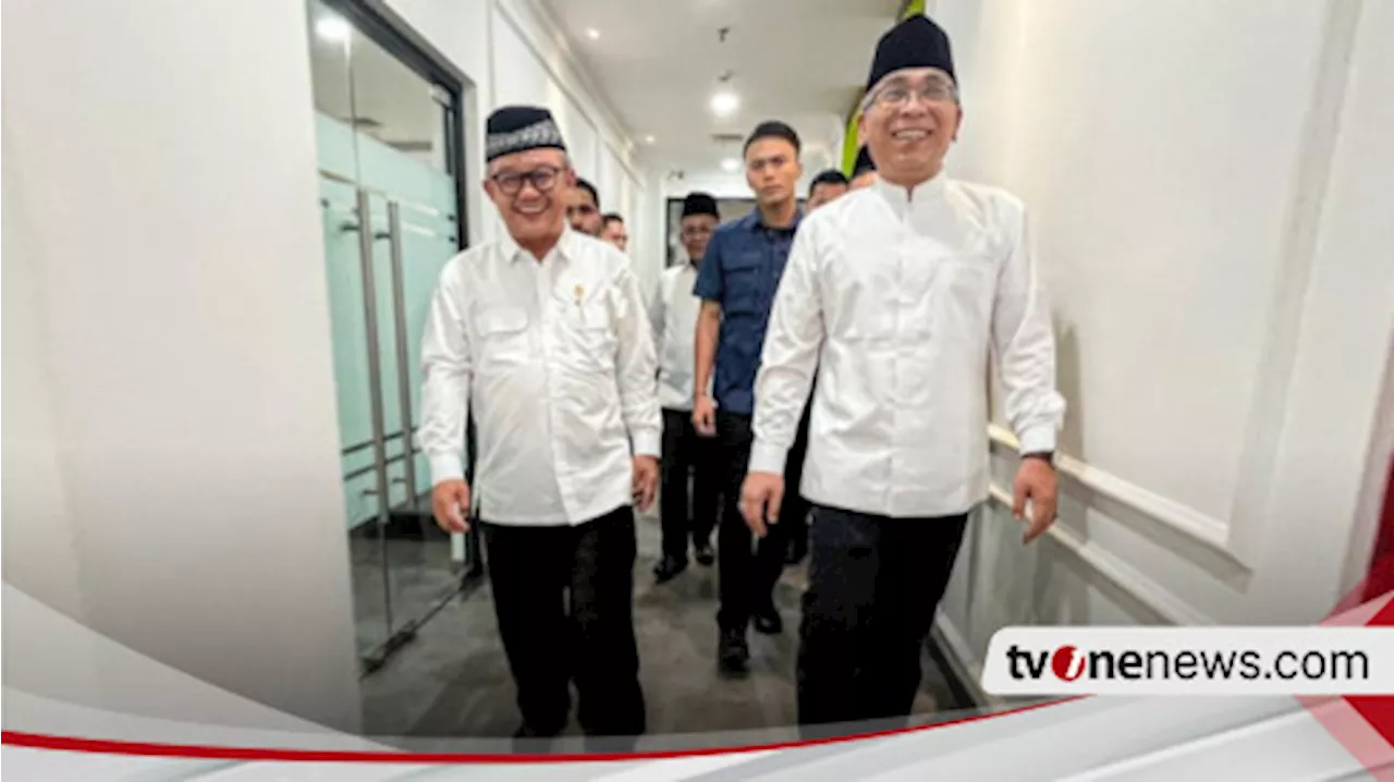 Temui Gus Yahya, Menteri Pendidikan Abdul Mu’ti Harap Terus Kerja Sama dengan NU