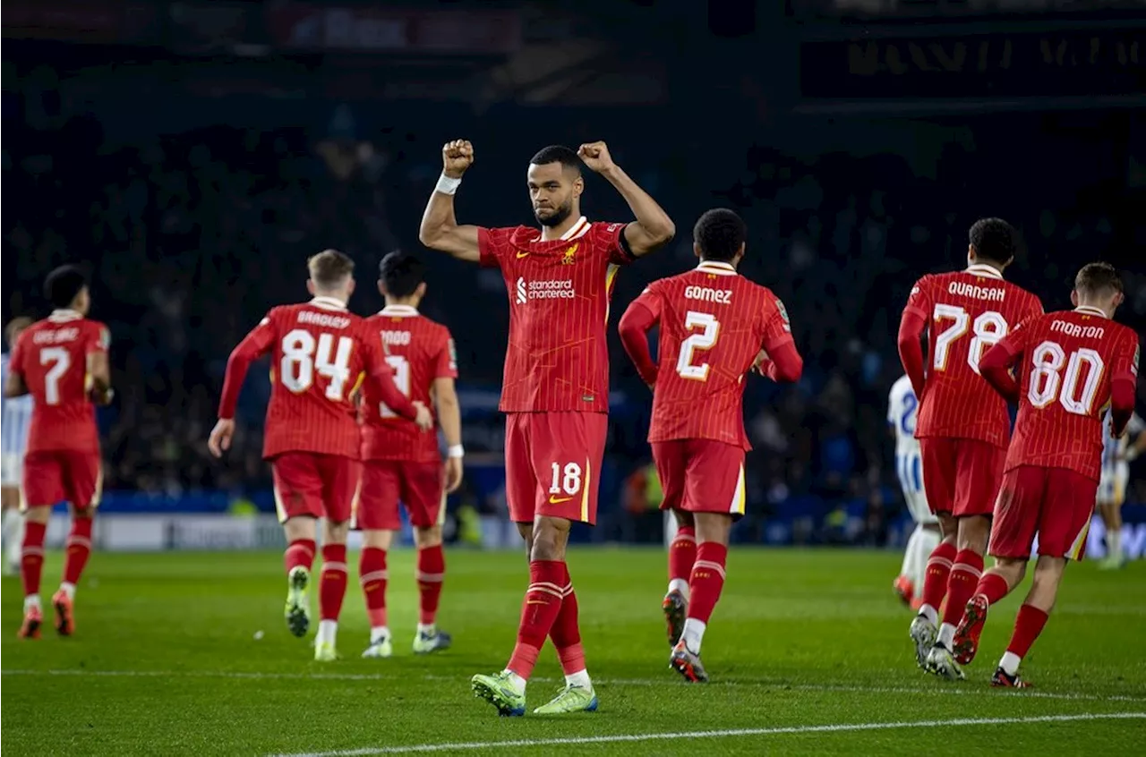 Grandioze Gakpo leidt Liverpool in League Cup langs Brighton