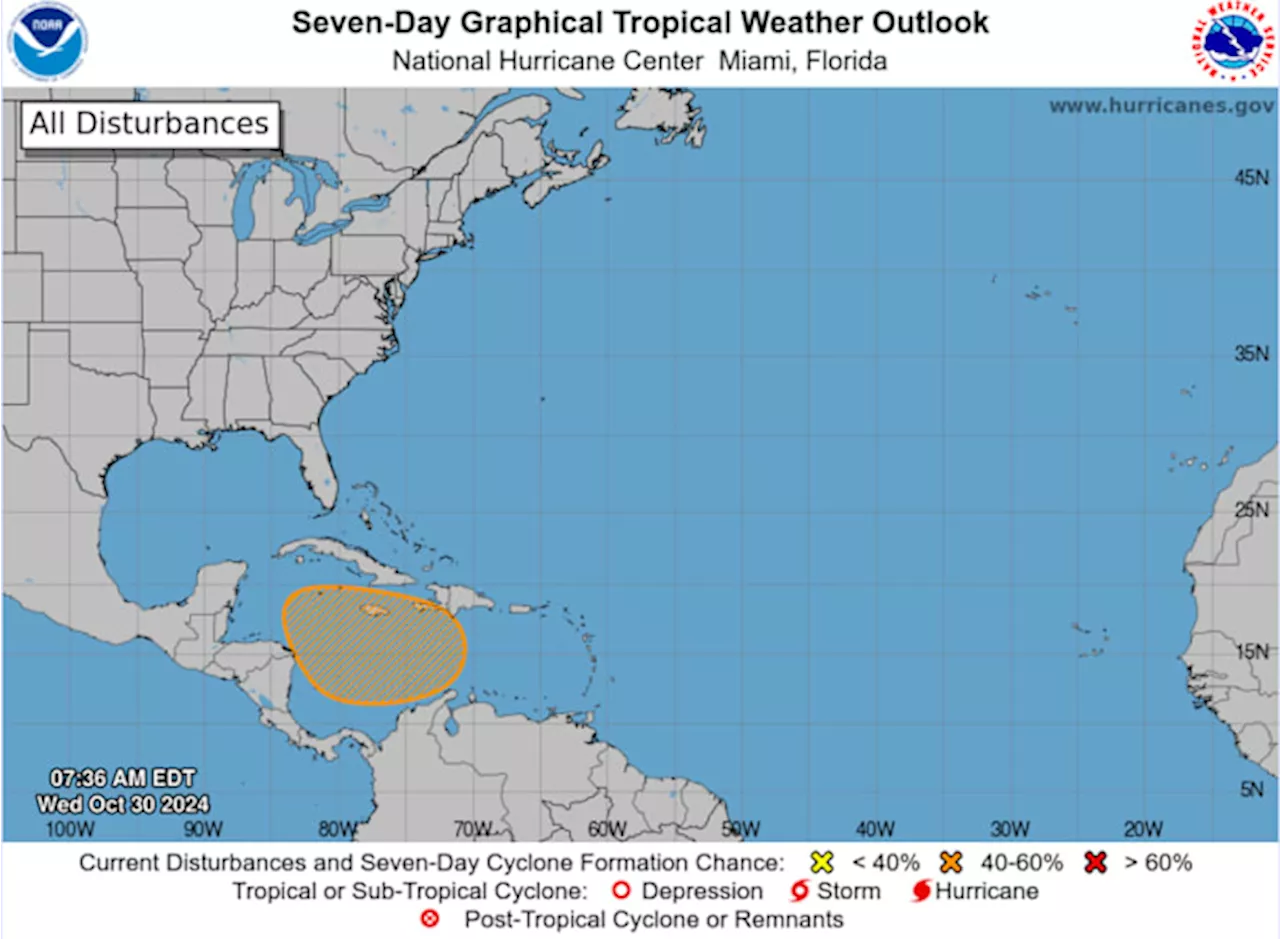 Tracking The Tropics: Little change to spot in Caribbean Sea since Saturday