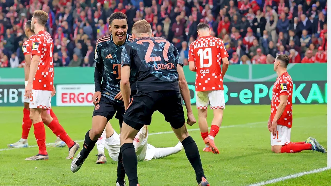  DFB-Pokal: 4:0 in Mainz - FC Bayern locker weiter