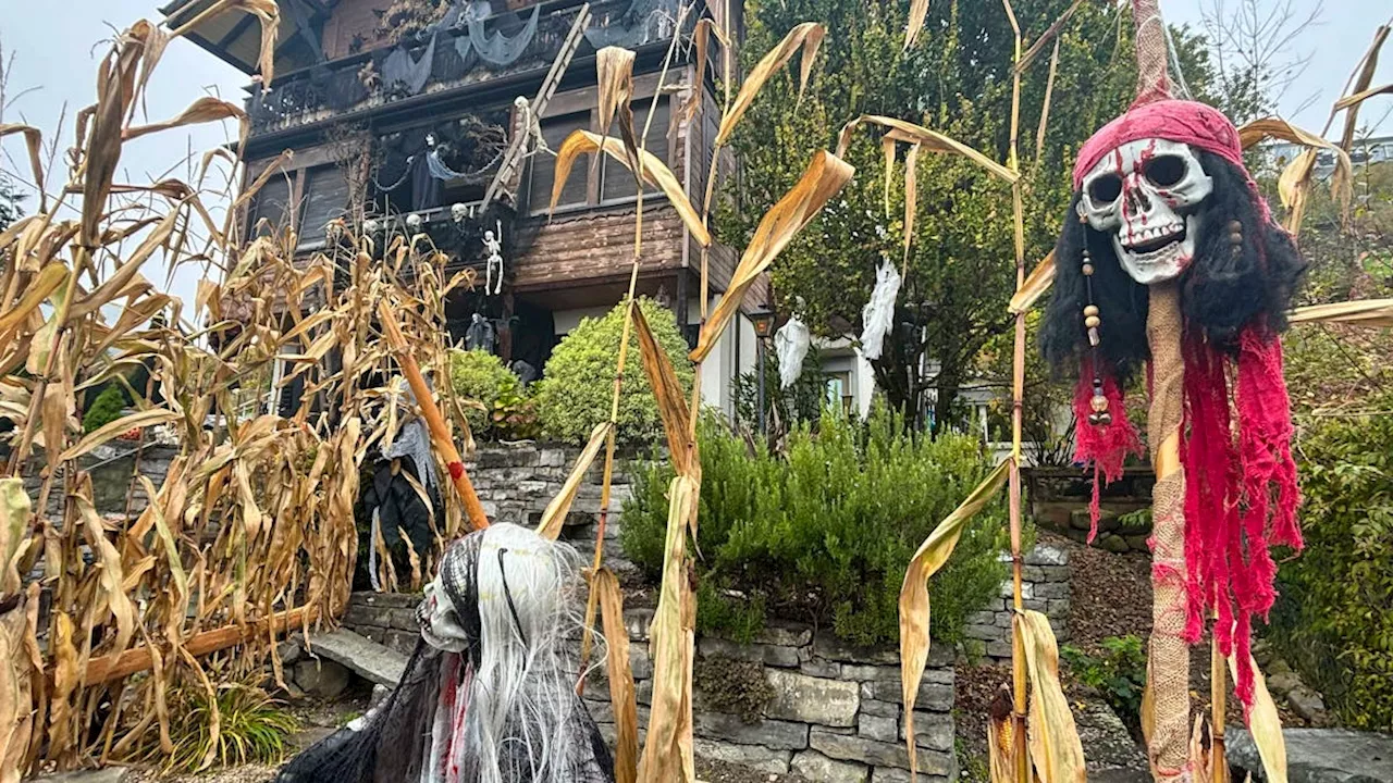 Halloween-Haus in Kriens LU: Viele Stunden und Franken investiert.