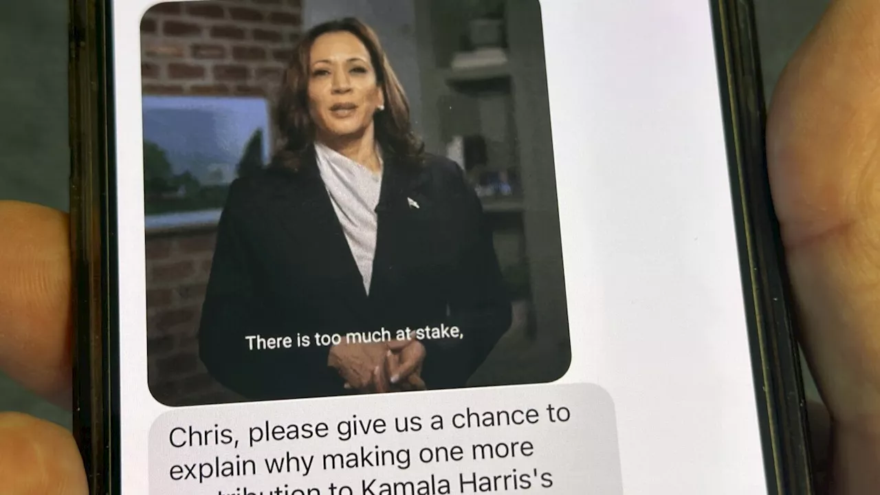 Ping! Harris and Trump campaigns turn to text messages