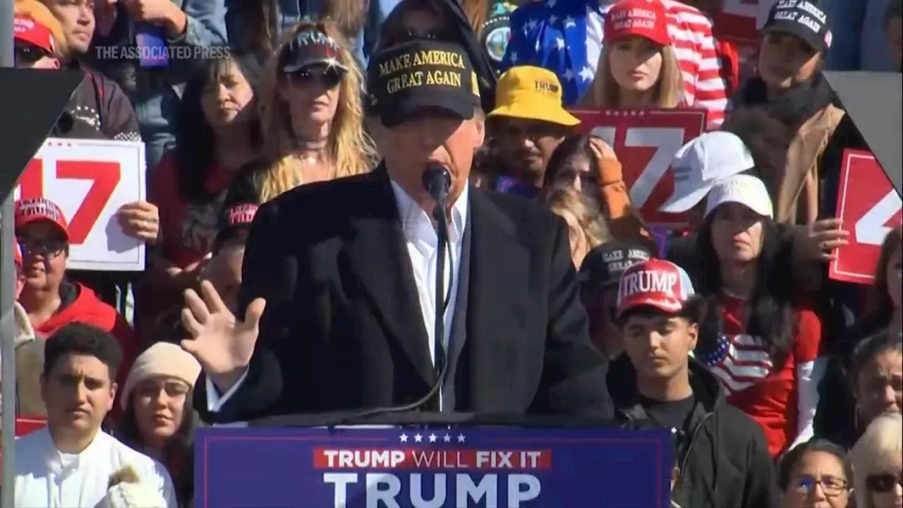 Trump campaigns in New Mexico, in detour from battleground states, says he can win there