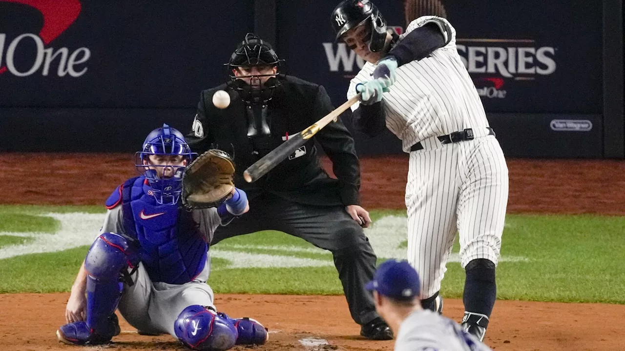 World Series: Aaron Judge breaks out of slump with 1st home run