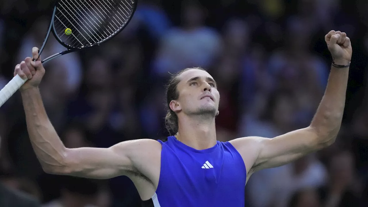 Zverev overcomes raucous home crowd to beat Fils and reach Paris Masters quarterfinals