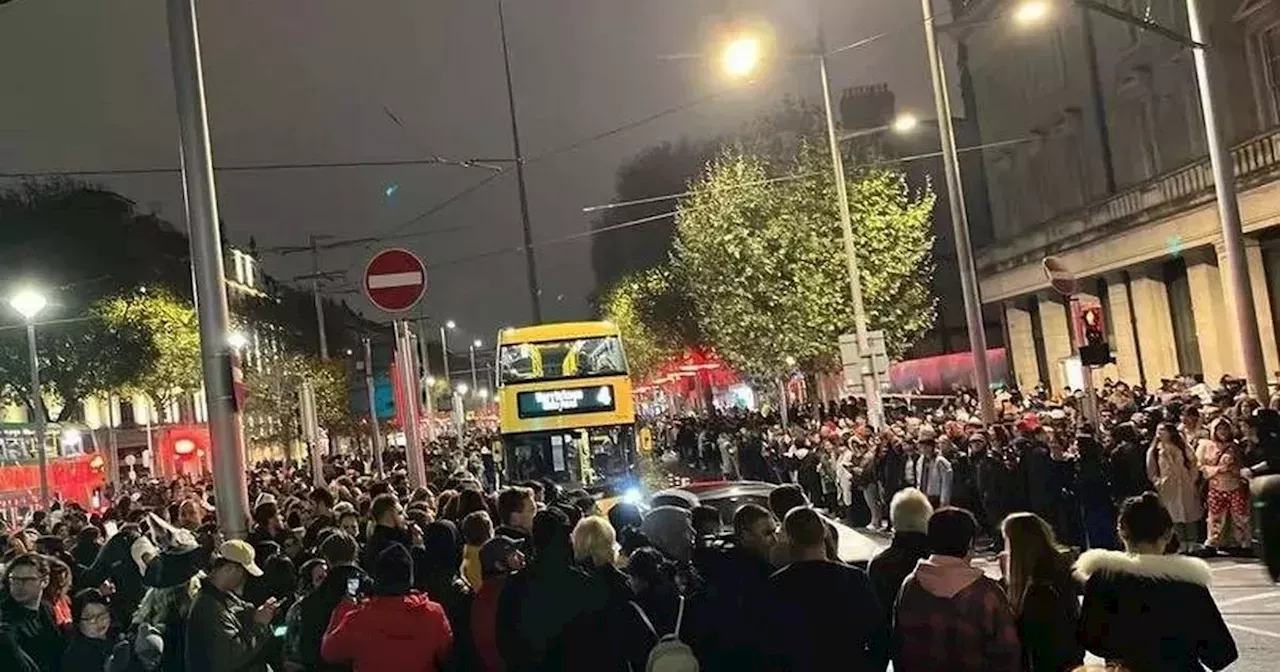 Halloween chaos as huge crowds gather in Dublin for hoax parade