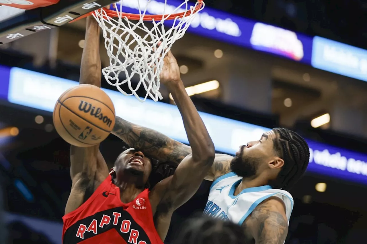 Tre Mann scores 27, Hornets get 72 points from their bench to beat Raptors 138-133