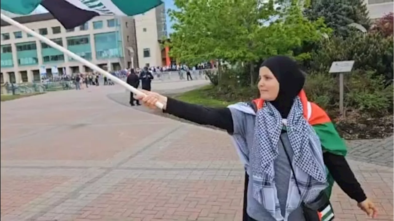 Charges dropped against woman filmed pulling Pro-Palestinian protester's headscarf