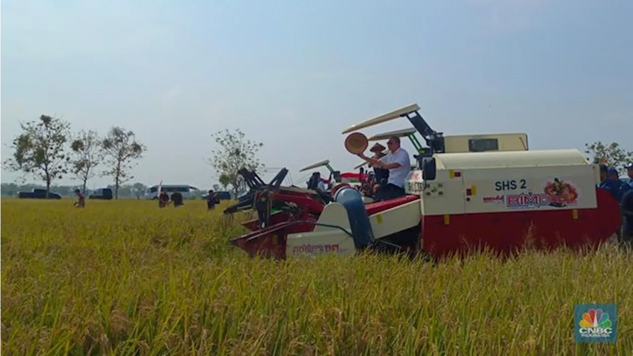 Potret Zulhas Blusukan ke Subang, Nyebur ke Sawah-Naik Mesin Combine