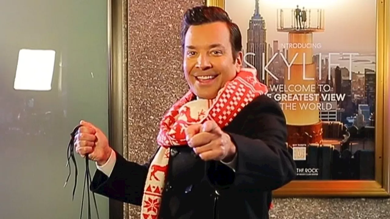 Jimmy Fallon is seen outside NBC Studios after 'awkward' interview with TikTok's The Costco Guys