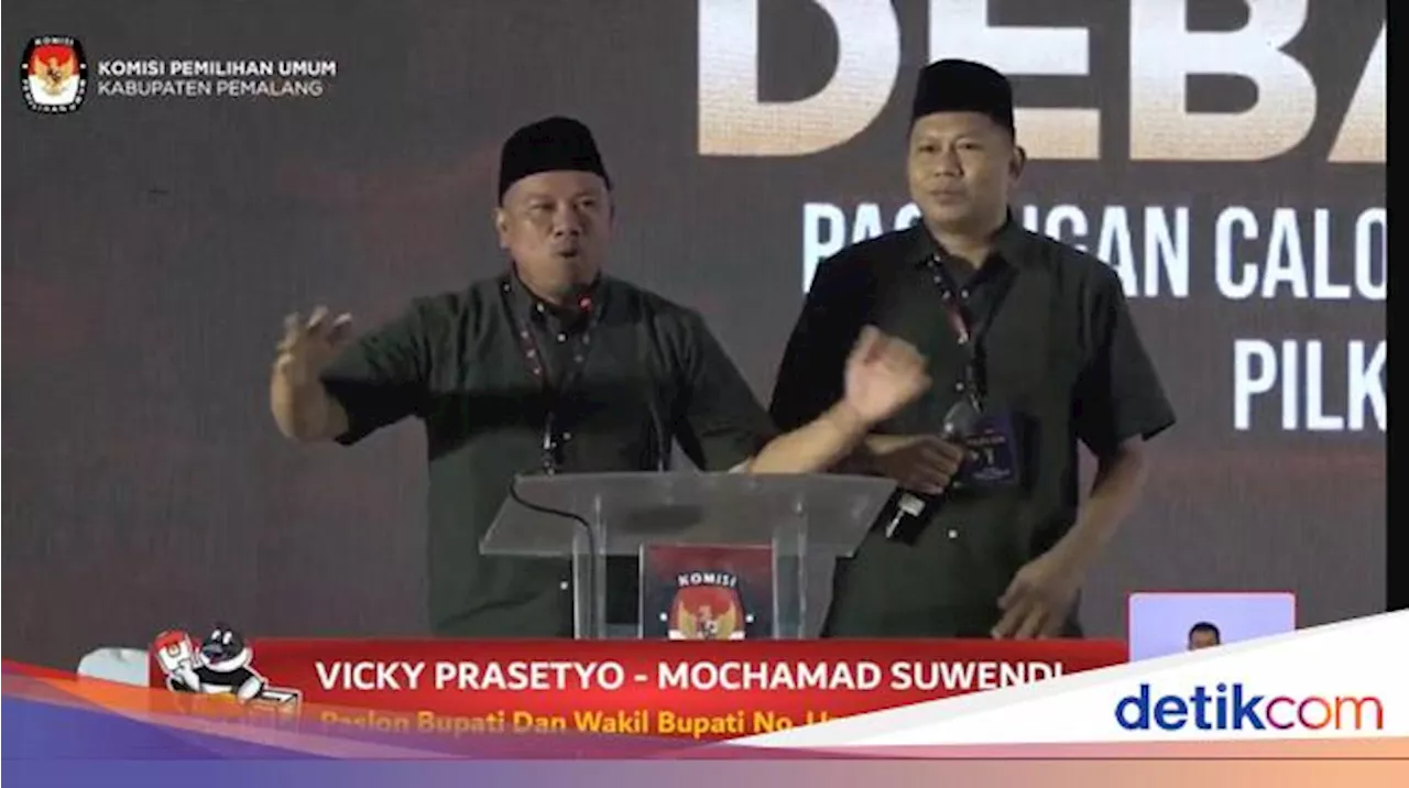 Vicky Prasetyo Interupsi Saat Debat Pilbup, Moderator: Anda Bisa Diam