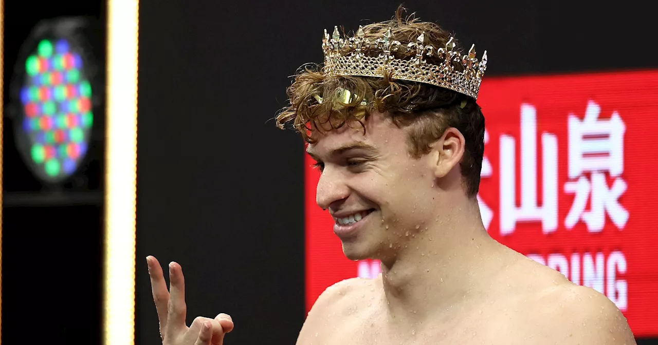 Natation : Léon Marchand signe un nouveau record d'Europe sur 100 m 4 nages en petit bassin à Singapour