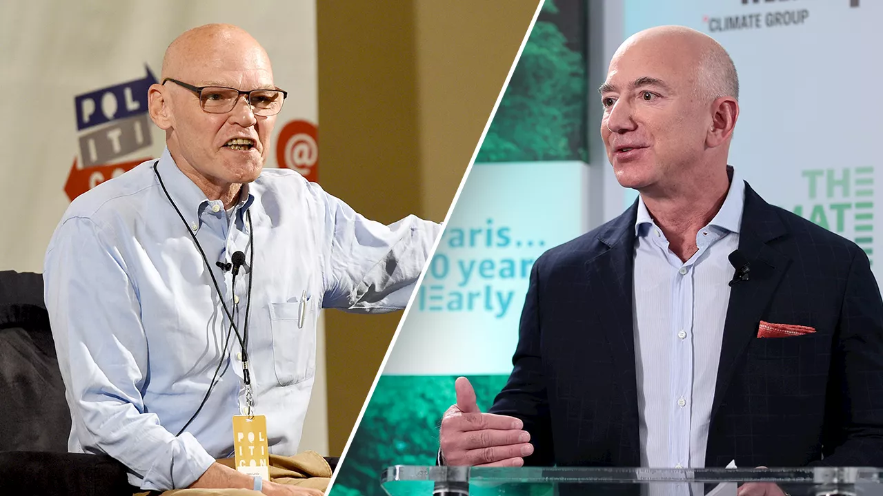 Carville scorches Bezos over Washington Post endorsement op-ed: 'Hundred monkeys’ could write something better