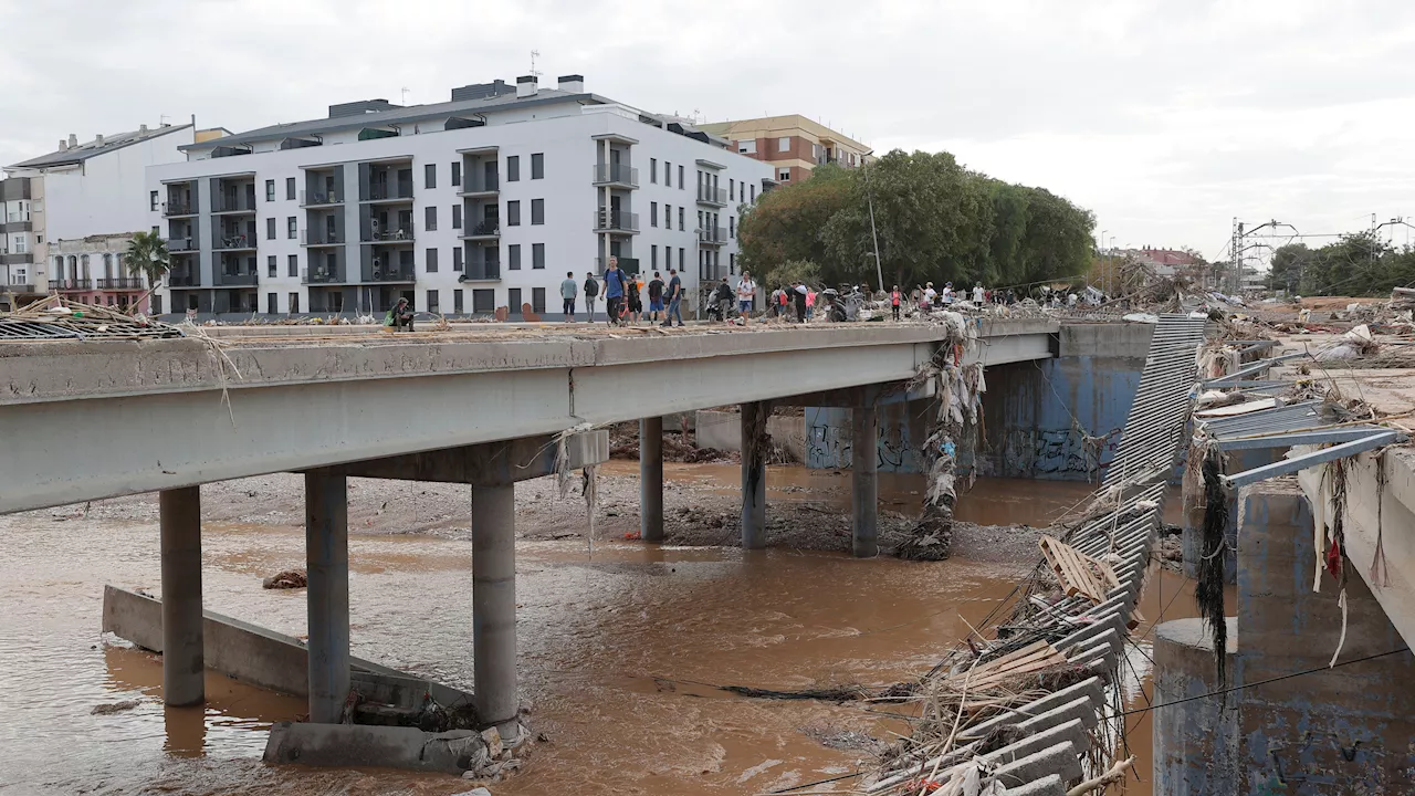 El destrozo de la DANA en las infraestructuras de Valencia tardará meses en solventarse