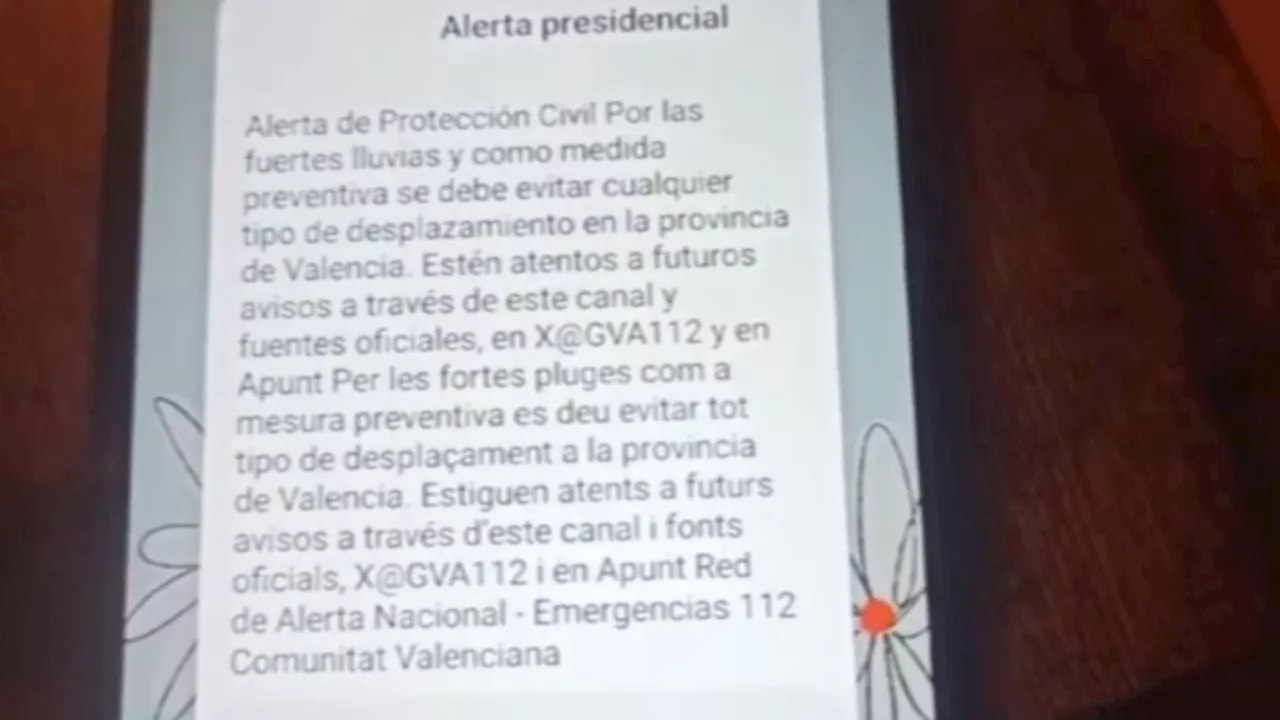 Interior advierte a Mazón sobre el envío tardío de las alertas: las comunidades son las responsables