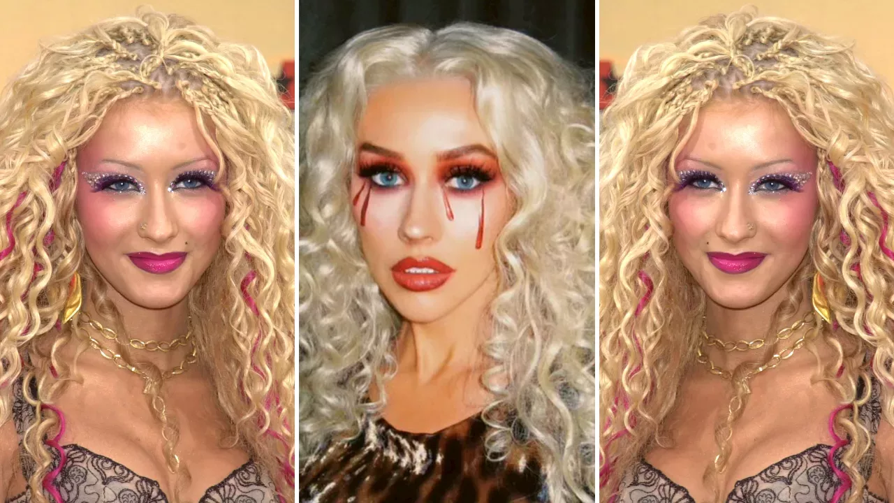 Capelli da Halloween Christina Aguilera rispolvera i ricci fittissimi