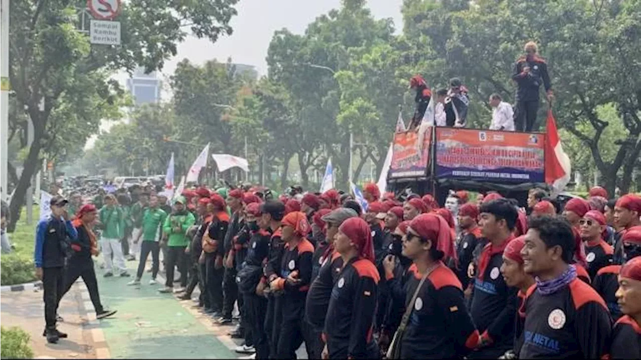 Ada Demo Buruh Hari Ini, Simak Rekayasa Lalu Lintas di Seputar Bundaran Patung Kuda